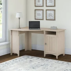 Salinas Corner Desk With Storage - Bush Furniture