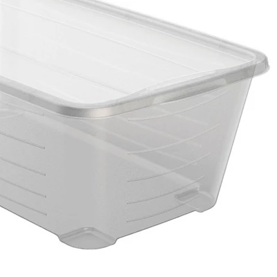 Life Story 6 Quart Rectangular Clear Plastic Protective Storage Shoe Box, 8 Pack - Image 2