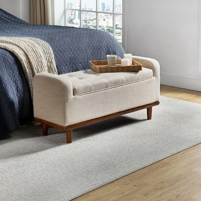 Edgaro Upholstered Storage Bench For Bedroom| ARTFUL LIVING DESIGN - Image 12