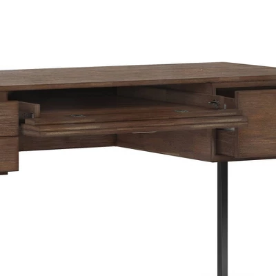Brandt Desk Rustic Natural Aged Brown - WyndenHall - Image 2