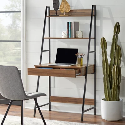 Denton Ladder Desk Walnut/Black - Buylateral - Image 2