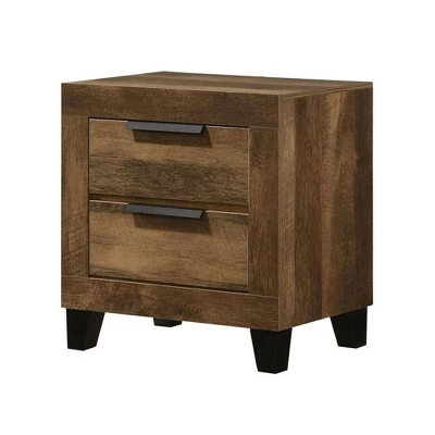 22" Morales Nightstand Rustic Oak Finish - Acme Furniture