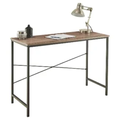 Desk Mixed Material Gray - ClosetMaid