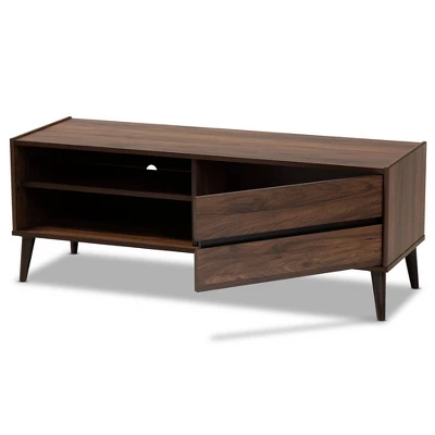 TV Stand For TVs Up To 50" Suli Wood Brown - Baxton Studio - Image 7