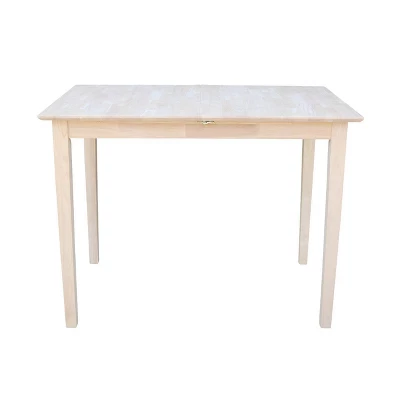 Counter Height Extendable Dining Table With Butterfly And Shaker Styled Legs - International Concepts - Image 2
