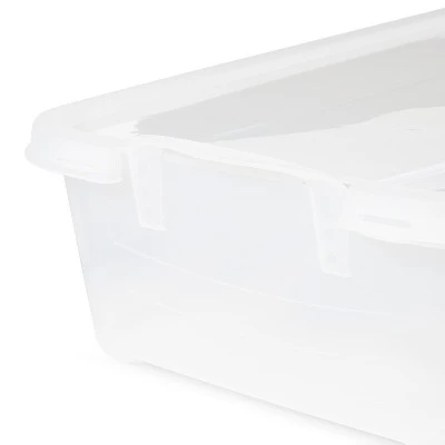 Life Story Clear Stackable Closet & Storage Box 34 Quart Containers, (12 Pack) - Image 3