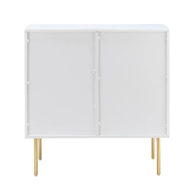 Knossos 30" Tall 2-Door Accent Storage Cabinet With Metal Legs | KARAT HOME - Image 4