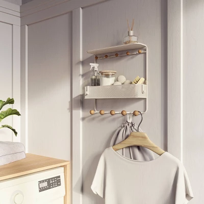 Umbra Antique Shelf With Hooks - Image 6