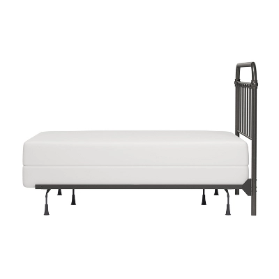 King Kirkland Metal Headboard With Frame Aged Pewter - Hillsdale Furniture - Image 7