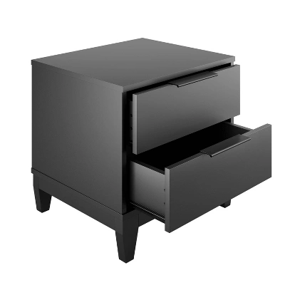 Mackay 2 Drawer Easy Glide Modern Nightstand - Boyd Sleep Eco Dream - Image 2