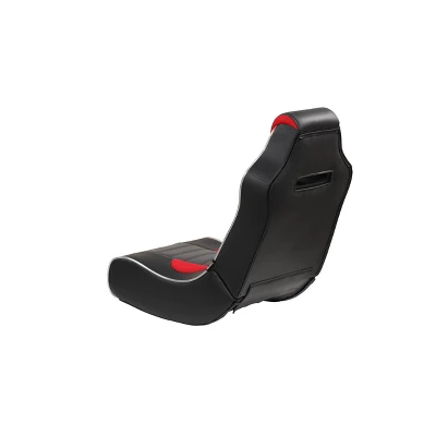 Flash Neo Fiber LED Wired Audio Floor Rocker Gaming Chair Red/Black - X Rocker - Image 8