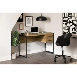 Mezzy Computer Desk Nordik Oak - South Shore