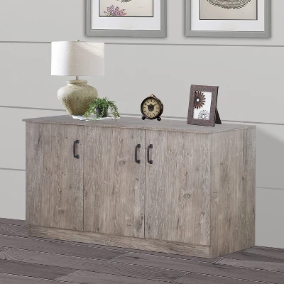 Saint Birch Alaska 3-Door Credenza Storage Cabinet - Image 5