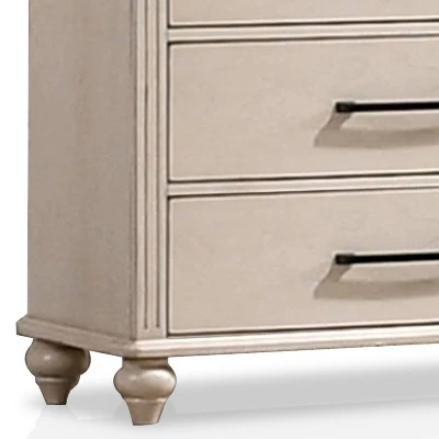 Nyes 5 Drawer Chest Antique White/Walnut - HOMES: Inside + Out - Image 2