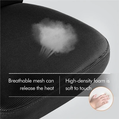 Yaheetech Ergonomic Adjustable Office Chair Mesh Chair With Flip-Up Armrests - Image 4