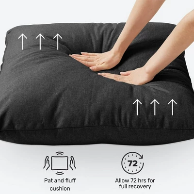 FERPIT Upholstered Sling Accent Chair With Metal Frame Modern Style - Image 5