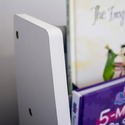 Kids' Bookshelf 4 Tier Book Storage And Fabric Bin Organizer - Humble Crew - Image 8