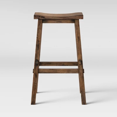 Halifax Farmhouse Wood Barstool - Threshold - Image 4