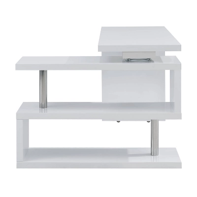 Yaminah Multifunctional Corner/L Desk White - Aiden Lane - Image 2