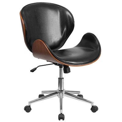 Merrick Lane Office Chair Mid-Back Ergonomic Executive Swivel Office Chair With Tilt-Lock And Tilt Tension Controls - Image 10