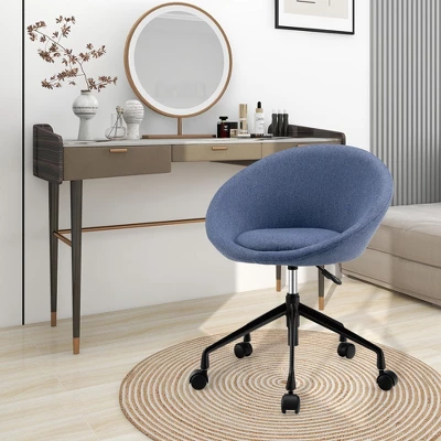 Tangkula Set Of 2 Swivel Home Office Chair Adjustable Accent Chair W/ Flexible Casters - Image 3