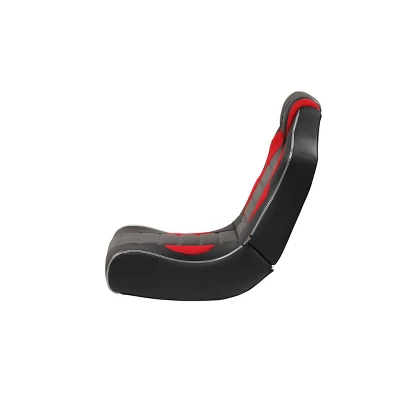 Flash Neo Fiber LED Wired Audio Floor Rocker Gaming Chair Red/Black - X Rocker - Image 9