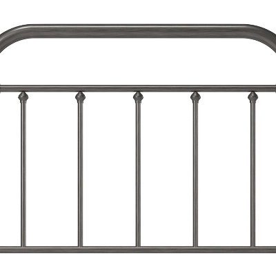 King Kirkland Metal Headboard With Frame Aged Pewter - Hillsdale Furniture - Image 11