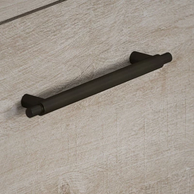 Key West Console Table With Drawers And Shelves Washed Gray - Bush Furniture - Image 3