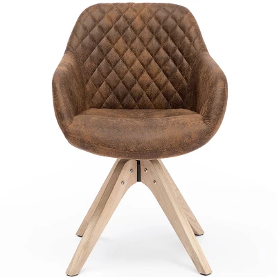 Upholstered Swivel Dining Armchair - Kinwell - Image 16