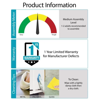 24" Welby Utility Storage Cabinet White - Room & Joy - Image 12