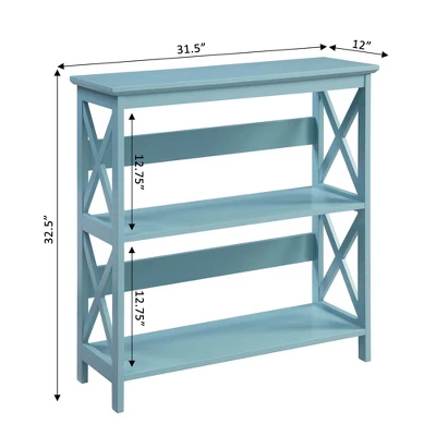 32.5" Oxford 3 Tier Bookcase - Breighton Home - Image 4