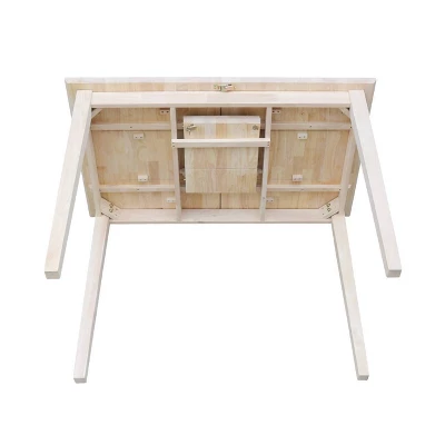 Counter Height Extendable Dining Table With Butterfly And Shaker Styled Legs - International Concepts - Image 8