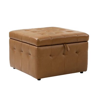 Javier Genuine Leather Upholstered Sofa Set 87" Wide Sofa With Removable Back Cushions And Hidden Interior Storage | ARTFUL LIVING DESIGN - Image 8