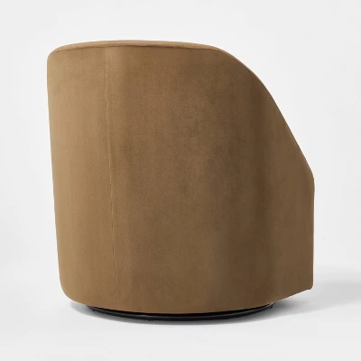 Slope Arm Swivel Chair Velvet - Threshold⢠Designed With Studio McGee - Image 3