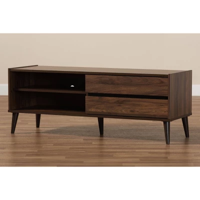 TV Stand For TVs Up To 50" Suli Wood Brown - Baxton Studio - Image 8