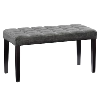 California Fabric Tufted Bench - CorLiving - Image 2