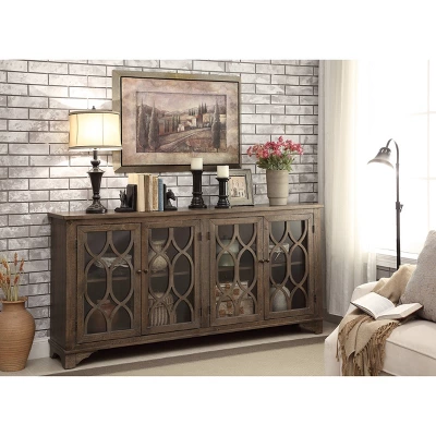 Colin 4 Door Credenza Brown - Treasure Trove Accents - Image 3