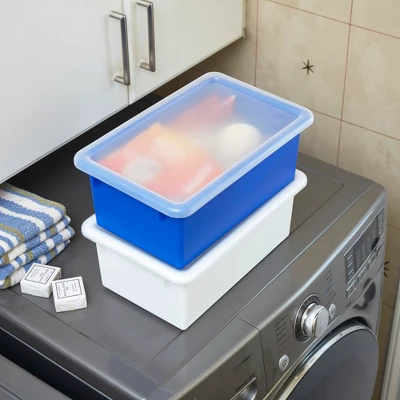 ECR4Kids Cubby Storage Bin With Non-Snap Lid, Plastic Conatiner, 10-Pack - Image 7