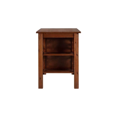 Rectangular Brittany Dining Table Wire Brushed Finish Chestnut - Boraam - Image 2