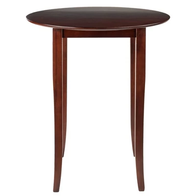 Fiona Round High/Pub Table Antique Walnut - Winsome