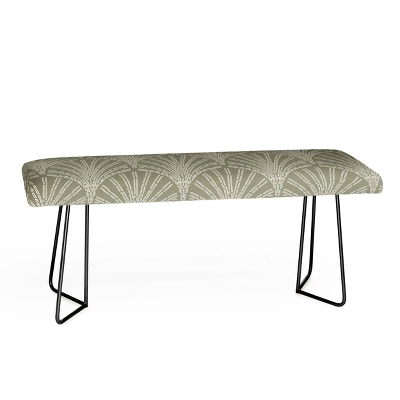 Iveta Abolina Scallop Fan Sage Bench - Deny Designs - Image 4