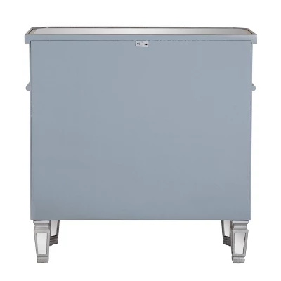 Sasha Mirrored 1Drawer 2Door Console - Powell Company - Image 7