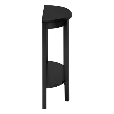 36" 2 Tier Half Moon Shape Console Table Black - EveryRoom - Image 7