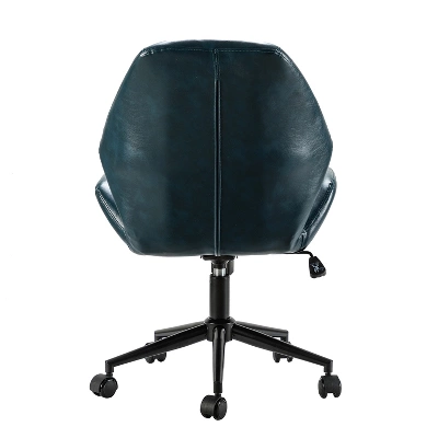 Juli Mid-Back Vegan Leather Office Task Chair With Adjustable Height Home Task Chair | Karat Home - Image 4