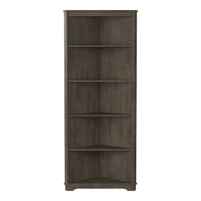 78" Dundrum 5 Shelf Corner Bookcase - HOMES: Inside + Out - Image 4