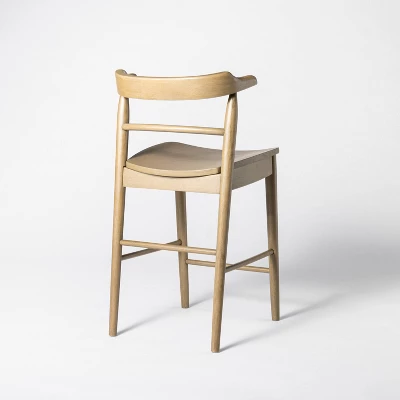 Kaysville Curved Back Wood Counter Height Barstool - Threshold™ Designed With Studio McGee - Image 3