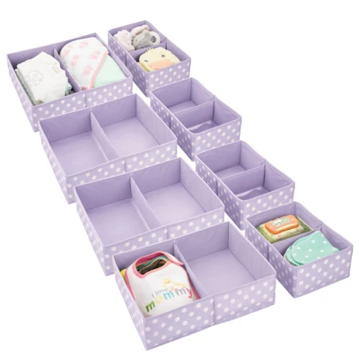 MDesign Fabric Dresser Drawer Storage Organizers, Set Of 8 - Image 8