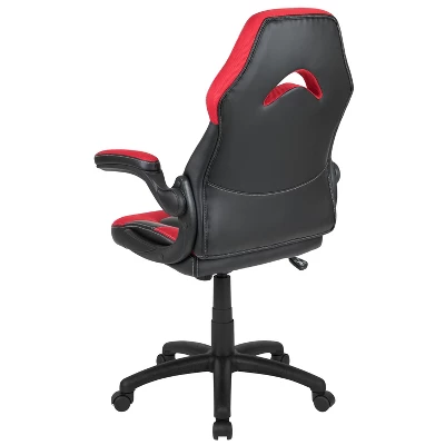 BlackArc Alpha Bundle With Gaming Desk And Chair: Black & Red High Back Chair With Arms; Red & Black Desk With Headphone Hook/Cupholder - Image 10