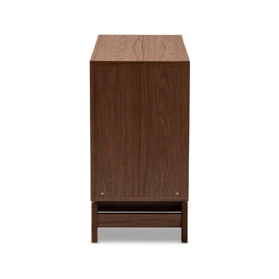 6 Drawer Svante Wood Chest Brown - Baxton Studio - Image 6