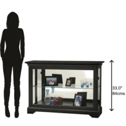 Howard Miller 680594 Howard Miller Underhill Ii Curio Cabinet 680594 Black Satin